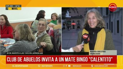 Mate bingo para reparar el techo del Club de los Abuelos